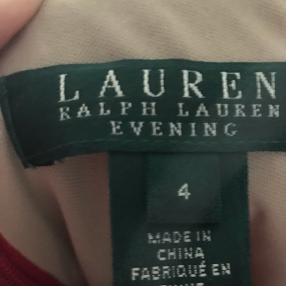 Size 4 Red Ralph Lauren Dress - Picture 5 of 8